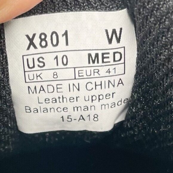 Apex Walker X801 Womens Walking Orthopedic Black Leather Lace Up Shoes Size 10 - Picture 7 of 9